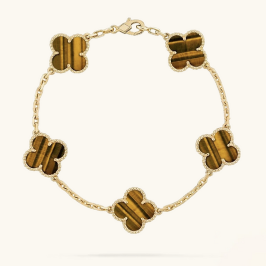 CLOVER | Tijgeroog Armband