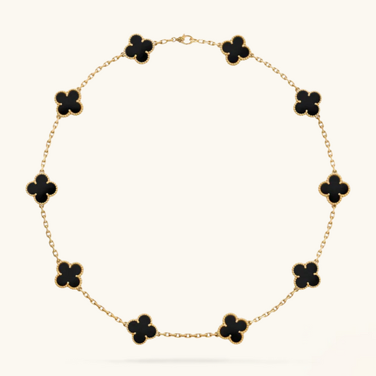 CLOVER | 10 Motieven Zwarte Ketting