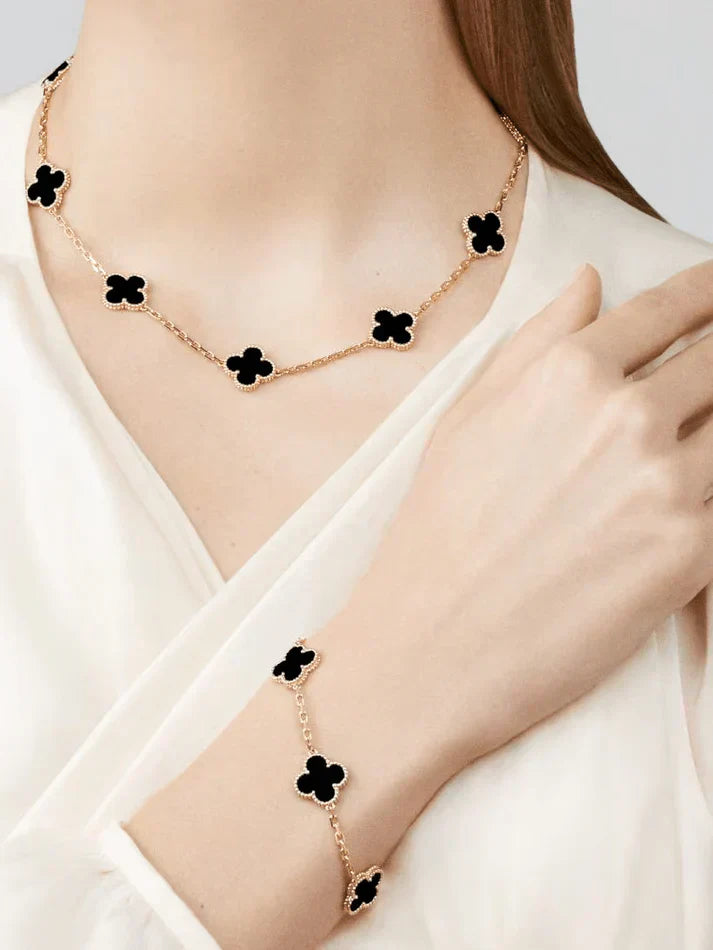 CLOVER | 10 Motieven Zwarte Ketting