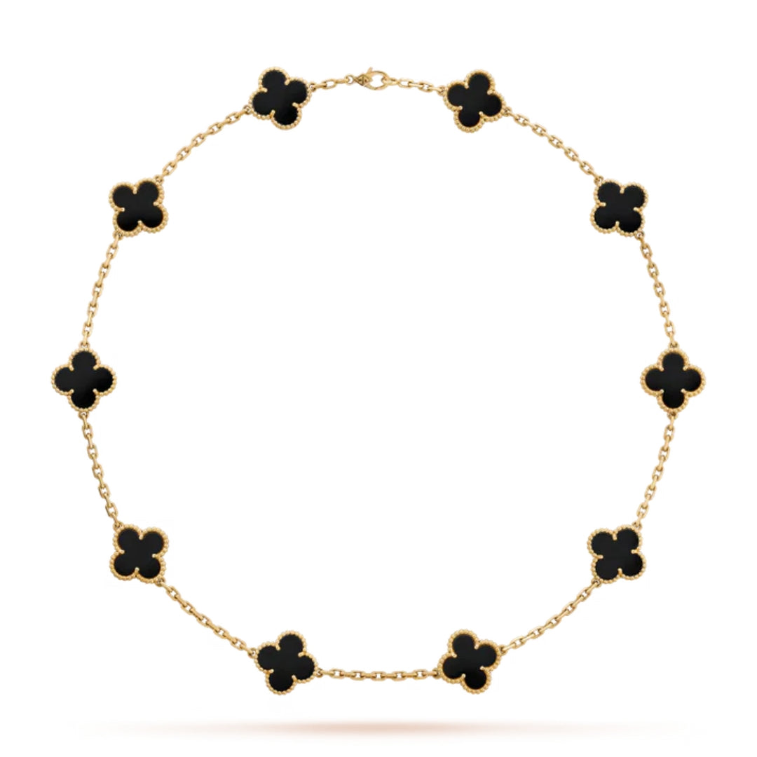 CLOVER | 10 Motieven Zwarte Ketting