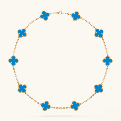 CLOVER | 10 Motieven Blauwe Ketting