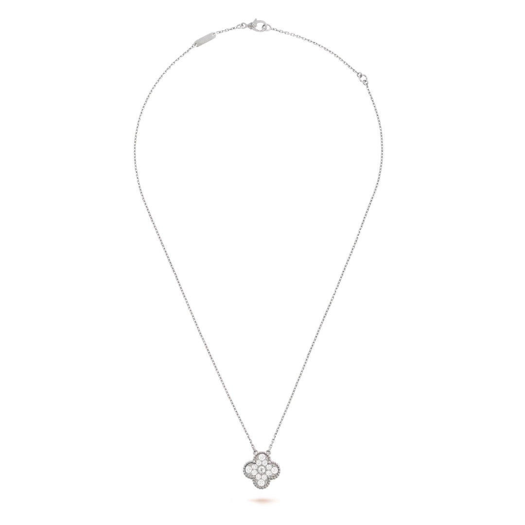 CLOVER | Wit/Zilver Ketting