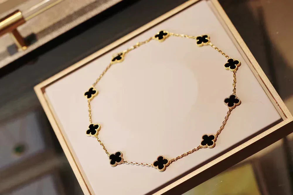 CLOVER | 10 Motieven Zwarte Ketting