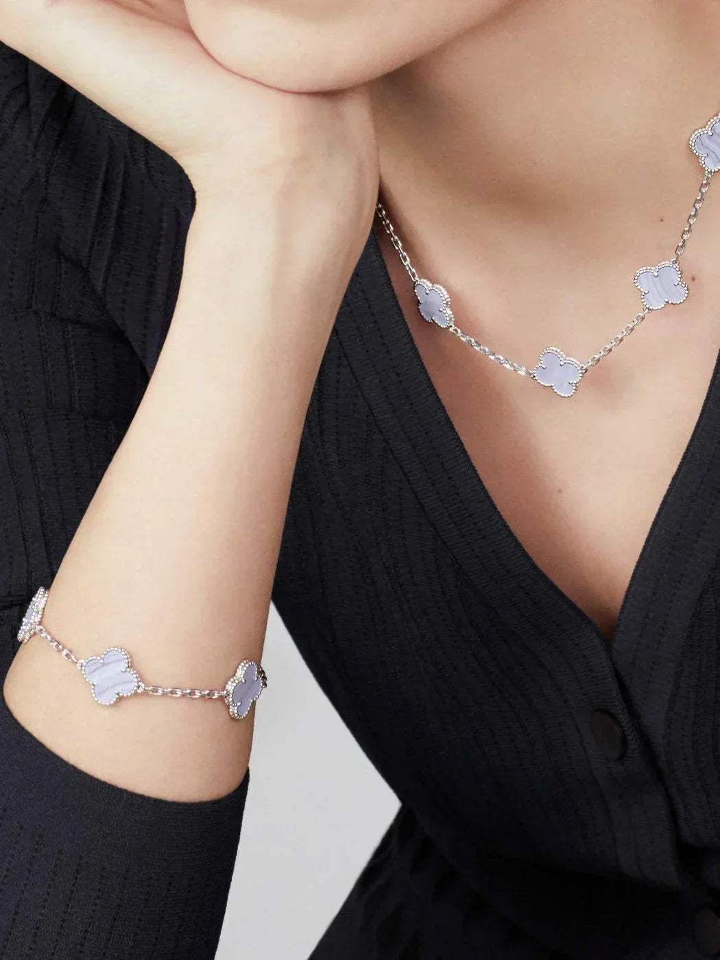 CLOVER | 10 Motieven Paarse Ketting