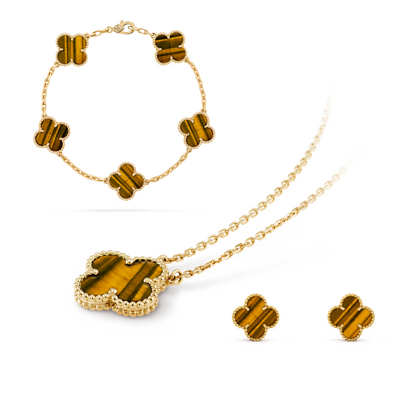 CLOVER | Premium Tijgeroog Set