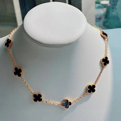 CLOVER | 10 Motieven Zwarte Ketting