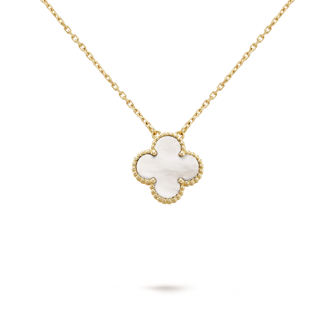 CLOVER | Wit/Goud Ketting