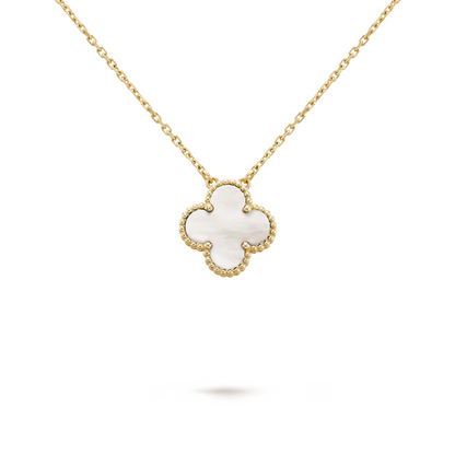 CLOVER | Wit/Goud Ketting