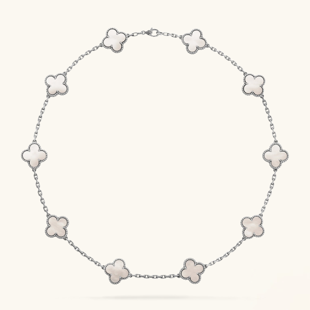 CLOVER | 10 Motieven Zilveren Ketting