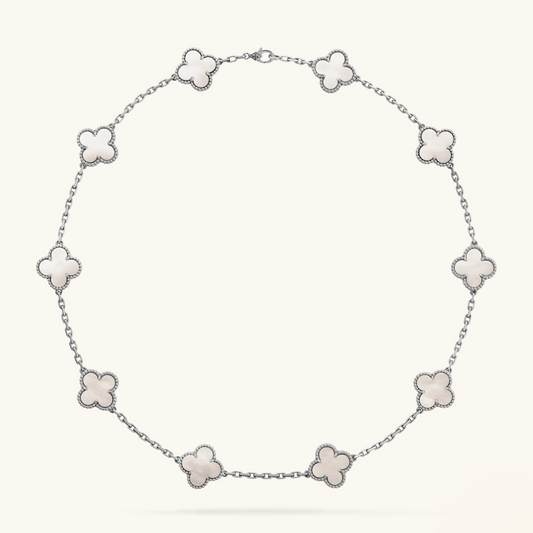 CLOVER | 10 Motieven Zilveren Ketting