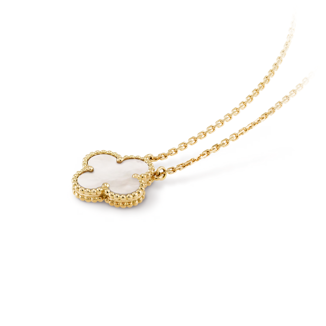 CLOVER | Wit/Goud Ketting
