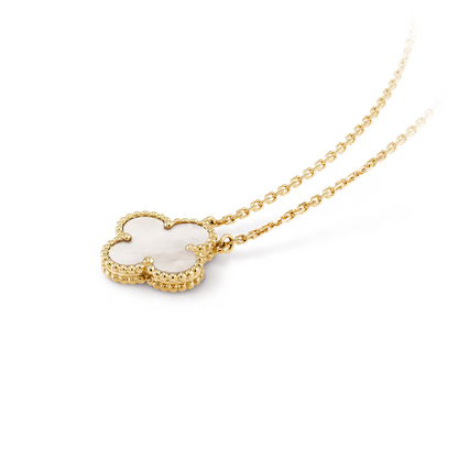 CLOVER | Wit/Goud Ketting