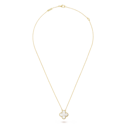CLOVER | Wit/Goud Ketting