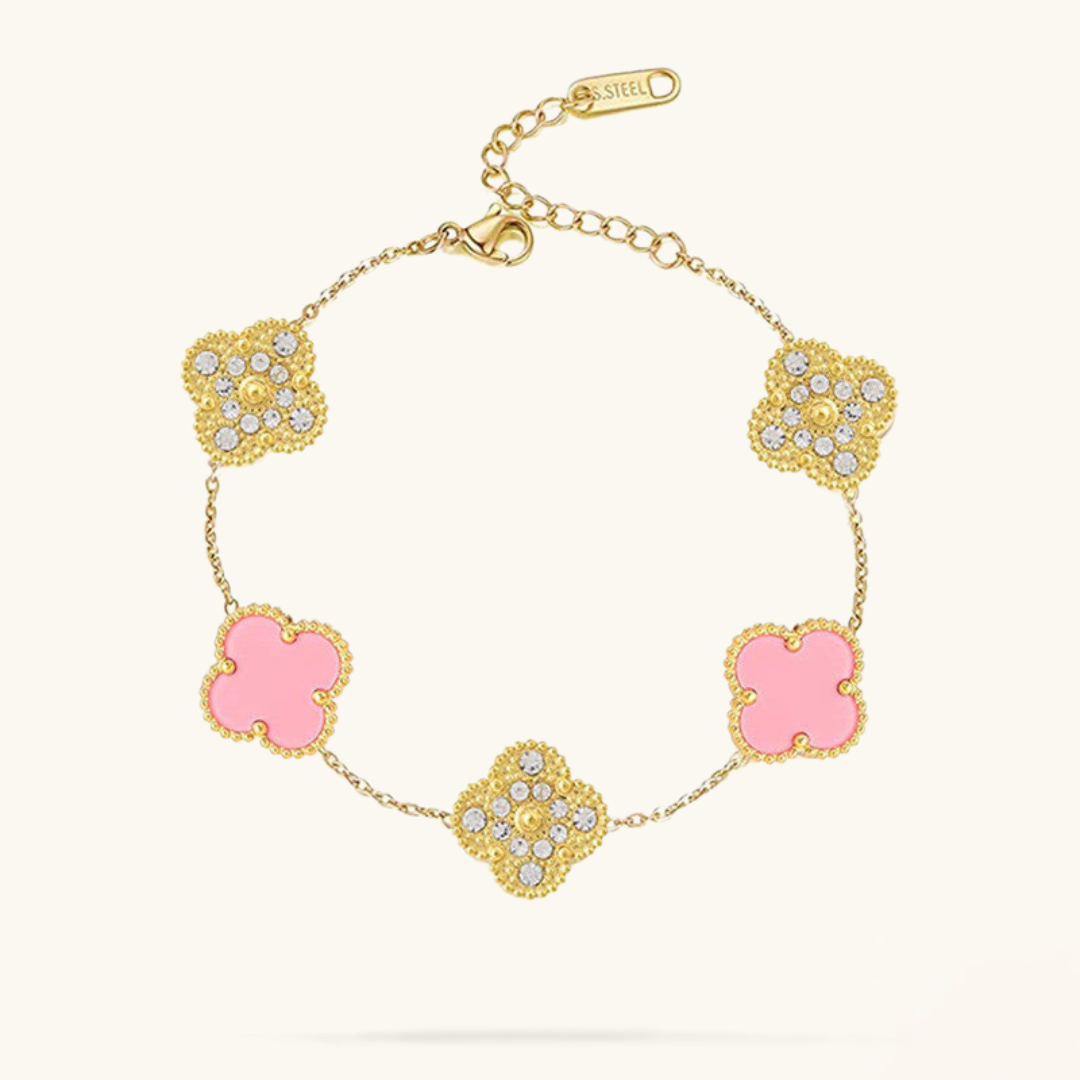 CLOVER | Roze/Goud Armband Prestige