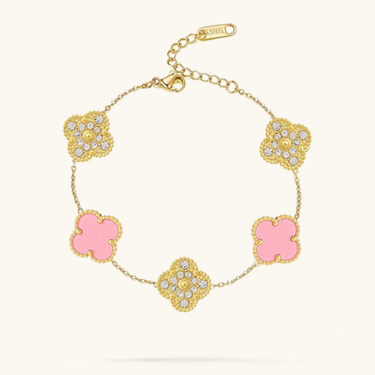 CLOVER | Roze/Goud Armband Prestige