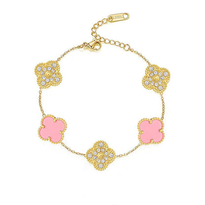 CLOVER | Roze/Goud Armband Prestige