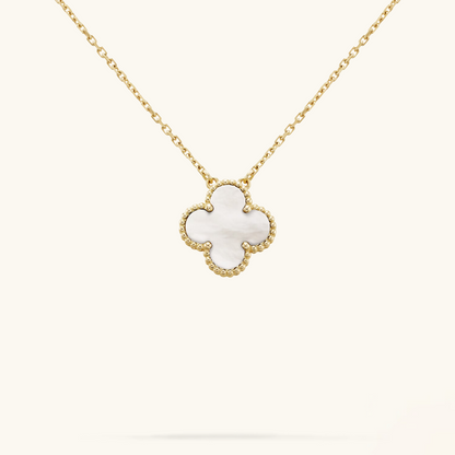 CLOVER | Wit/Goud Ketting
