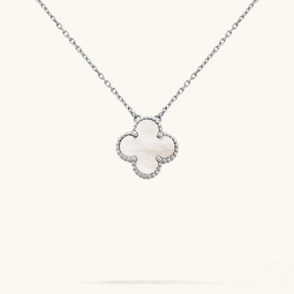 CLOVER | Wit/Zilver Ketting