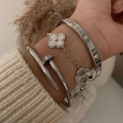 4-delige Armbandenset "Silvio"