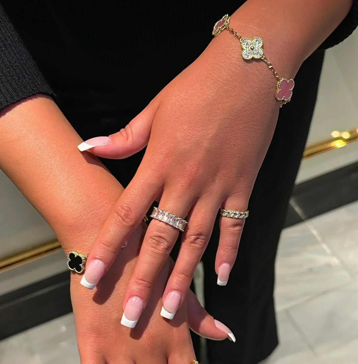CLOVER | Rosé/Goud Armband Prestige