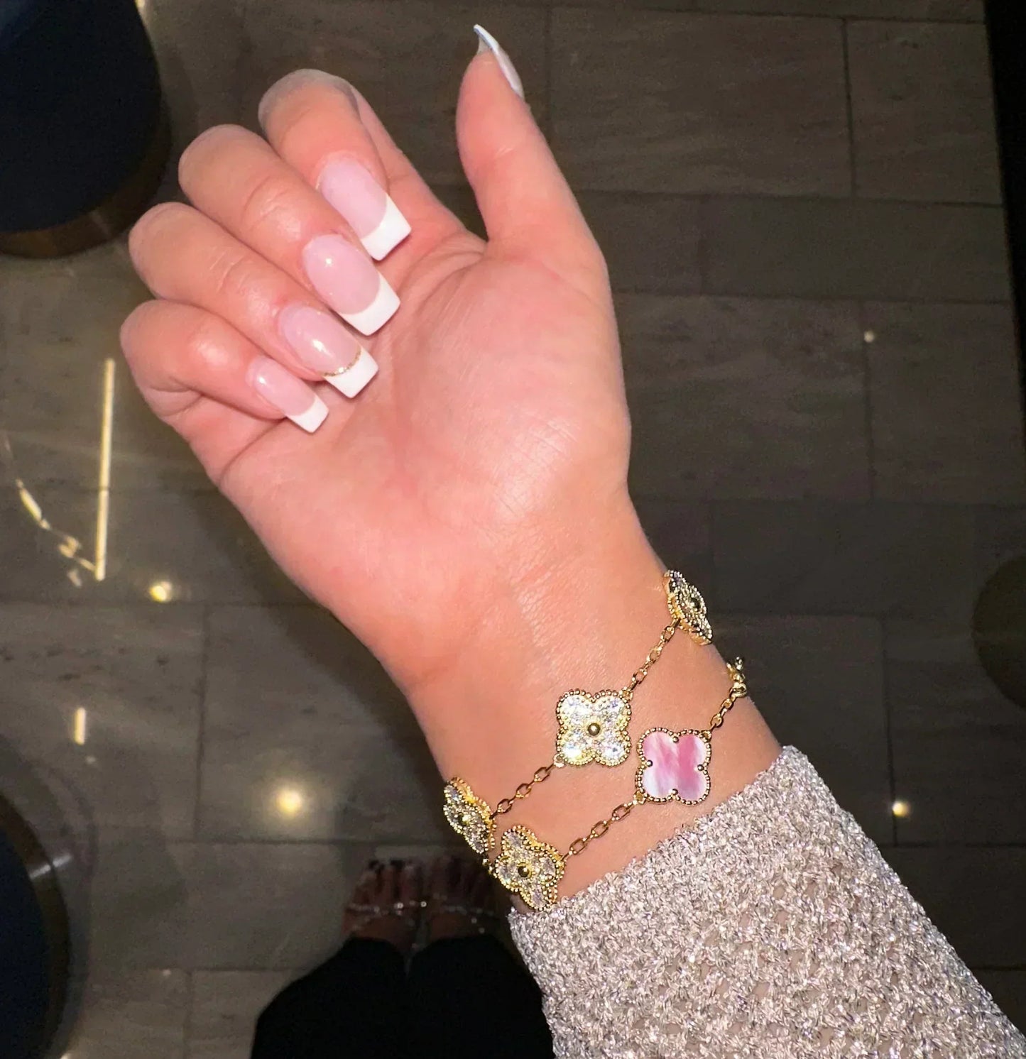 CLOVER | Rosé/Goud Armband Prestige