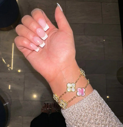 CLOVER | Rosé/Goud Armband Prestige